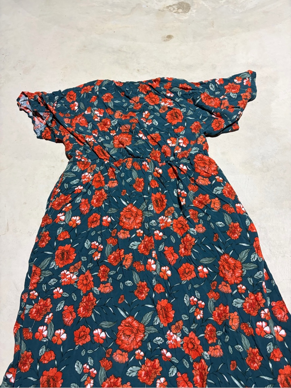 Baltic born botega midi Floral Midi Dress 1XL - Picture 7 of 9